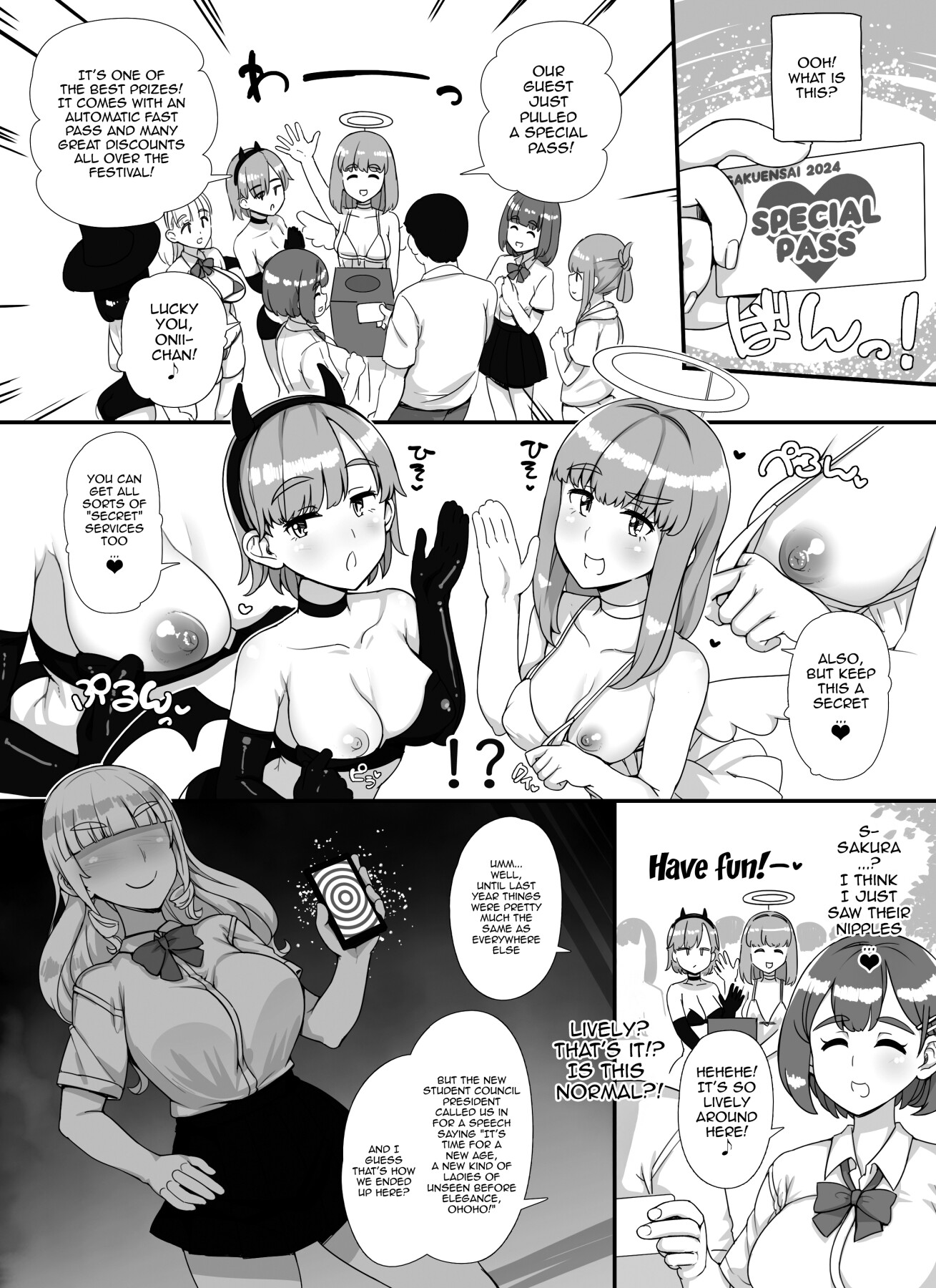 Hentai Manga Comic-Welcome To The Brothel School Festival! ~ First Day-Read-7